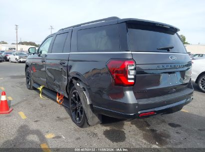 2023 FORD EXPEDITION LIMITED MAX Gray  Gasoline 1FMJK2A85PEA11003 photo #4