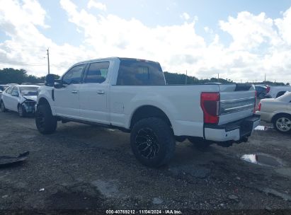 2022 FORD SUPER DUTY F-250 SRW PLATINUM White  Diesel 1FT8W2BT6NED59433 photo #4