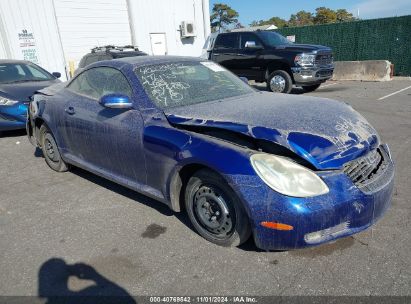 2004 LEXUS SC 430 Blue  Gasoline JTHFN48Y240050870 photo #1