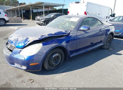 2004 LEXUS SC 430 Blue  Gasoline JTHFN48Y240050870 photo #3