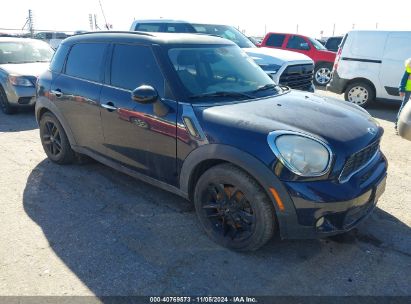 2011 MINI COOPER S COUNTRYMAN Blue  Gasoline WMWZC3C55BWL80750 photo #1