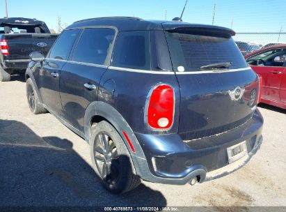 2011 MINI COOPER S COUNTRYMAN Blue  Gasoline WMWZC3C55BWL80750 photo #4