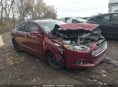 2016 FORD FUSION SE Red  Gasoline 3FA6P0H98GR254550 photo #1