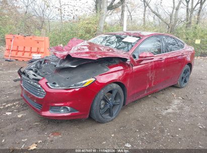 2016 FORD FUSION SE Red  Gasoline 3FA6P0H98GR254550 photo #3