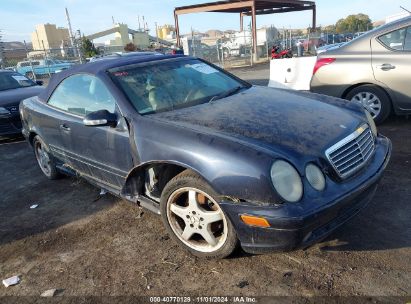 2002 MERCEDES-BENZ CLK-CLASS BASE (A5) Blue  Gasoline WDBLK70G82T096537 photo #1