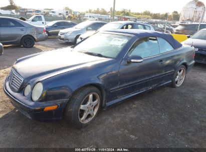 2002 MERCEDES-BENZ CLK-CLASS BASE (A5) Blue  Gasoline WDBLK70G82T096537 photo #3