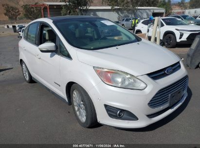 2013 FORD C-MAX HYBRID SEL White  Hybrid 1FADP5BU0DL503726 photo #1