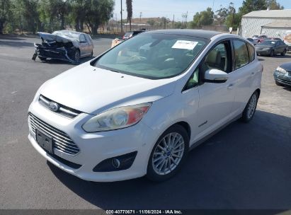 2013 FORD C-MAX HYBRID SEL White  Hybrid 1FADP5BU0DL503726 photo #3