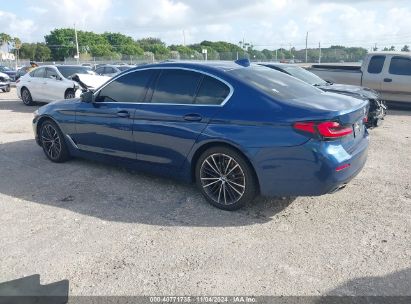 2021 BMW 540I Blue  Gasoline WBA53BJ04MWX05472 photo #4