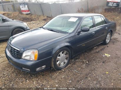 2001 CADILLAC DEVILLE DTS Blue  Gasoline 1G6KF549X1U228047 photo #3