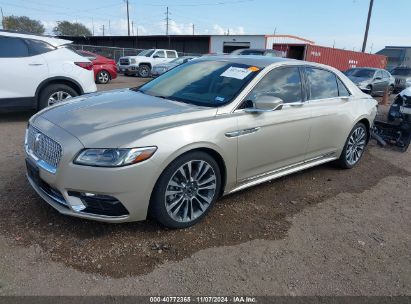 2017 LINCOLN CONTINENTAL SELECT Beige  Gasoline 1LN6L9SK2H5611307 photo #3