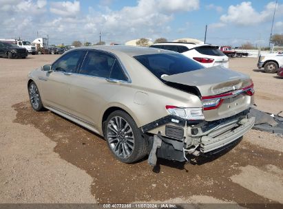 2017 LINCOLN CONTINENTAL SELECT Beige  Gasoline 1LN6L9SK2H5611307 photo #4