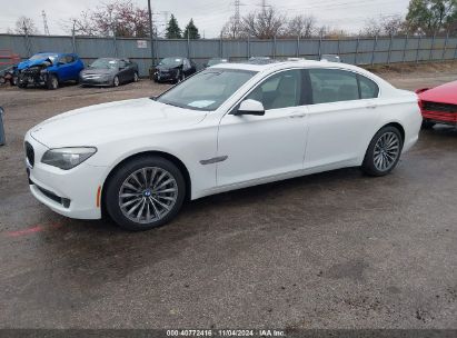 2012 BMW 7 SERIES 740LI White  Gasoline WBAKB4C51CC577072 photo #3