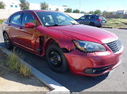 2013 CHRYSLER 200 LIMITED Red  Flexible Fuel 1C3CCBCG6DN522718 photo #1