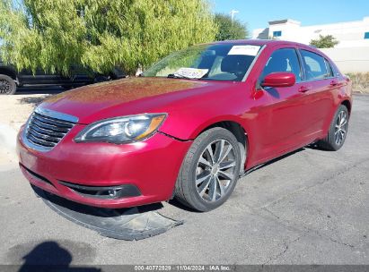 2013 CHRYSLER 200 LIMITED Red  Flexible Fuel 1C3CCBCG6DN522718 photo #3