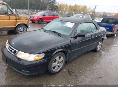 2003 SAAB 9-3 SE Black  Gasoline YS3DF75K637005789 photo #3