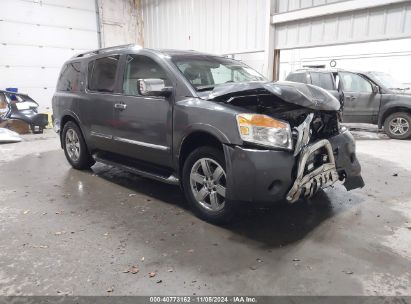 2012 NISSAN ARMADA PLATINUM Gray  Gasoline 5N1AA0NC6CN601419 photo #1