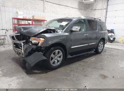 2012 NISSAN ARMADA PLATINUM Gray  Gasoline 5N1AA0NC6CN601419 photo #3