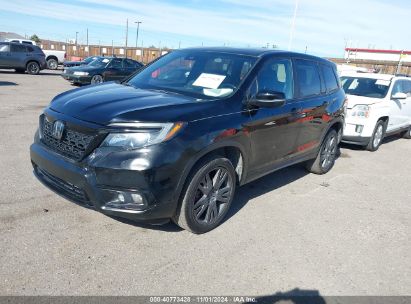 2020 HONDA PASSPORT AWD EX-L Black  Gasoline 5FNYF8H51LB005505 photo #3