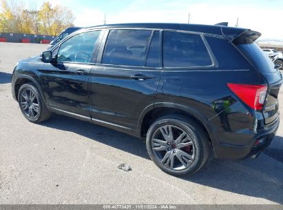 2020 HONDA PASSPORT AWD EX-L Black  Gasoline 5FNYF8H51LB005505 photo #4