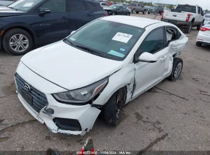 2021 HYUNDAI ACCENT SE White  Gasoline 3KPC24A61ME146891 photo #3