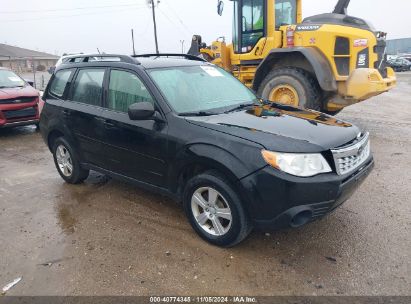 2012 SUBARU FORESTER 2.5X Black  Gasoline JF2SHBBC3CH433145 photo #1