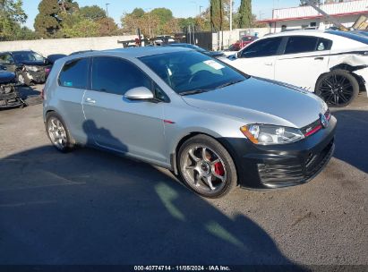 2016 VOLKSWAGEN GOLF GTI S 2-DOOR Silver  Gasoline 3VWYT7AU0GM055234 photo #1