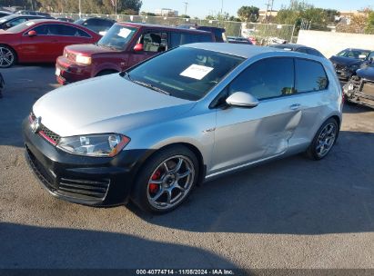 2016 VOLKSWAGEN GOLF GTI S 2-DOOR Silver  Gasoline 3VWYT7AU0GM055234 photo #3