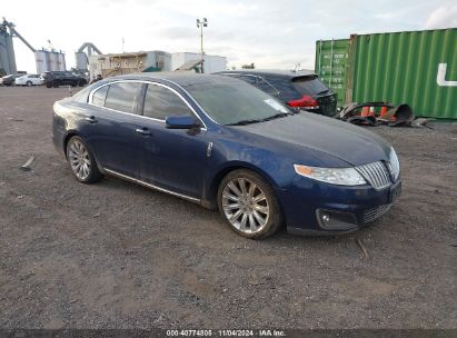 2012 LINCOLN MKS Blue  Gasoline 1LNHL9ER7CG805491 photo #1