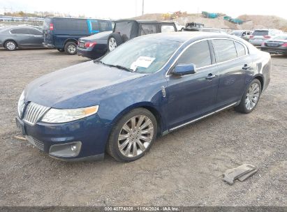 2012 LINCOLN MKS Blue  Gasoline 1LNHL9ER7CG805491 photo #3