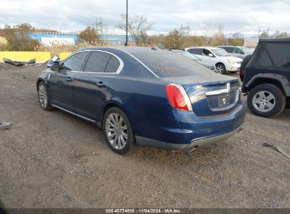 2012 LINCOLN MKS Blue  Gasoline 1LNHL9ER7CG805491 photo #4