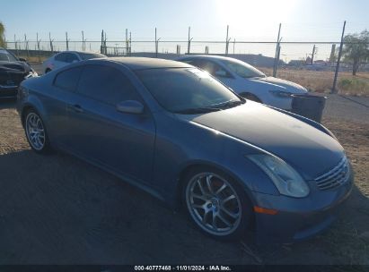 2006 INFINITI G35 Blue  Gasoline JNKCV54E26M705853 photo #1