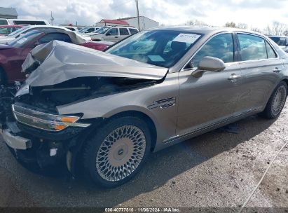 2020 GENESIS G90 3.3T PREMIUM AWD Pewter  Gasoline KMTF34PA0LU081023 photo #3