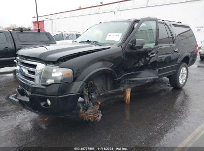 2012 FORD EXPEDITION EL LIMITED Black  Flexible Fuel 1FMJK2A59CEF05364 photo #3