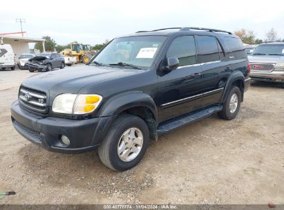 2002 TOYOTA SEQUOIA LIMITED V8 Black  Gasoline 5TDZT38A52S092784 photo #3