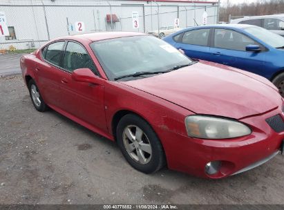 2008 PONTIAC GRAND PRIX Red  Gasoline 2G2WP552881110361 photo #1