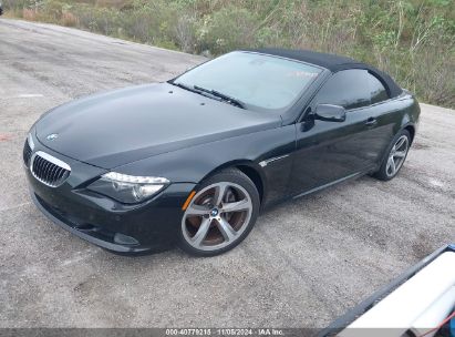 2008 BMW 650I Black  Gasoline WBAEB53598CX62741 photo #3