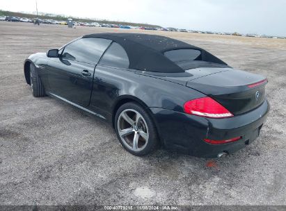 2008 BMW 650I Black  Gasoline WBAEB53598CX62741 photo #4