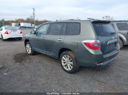 2008 TOYOTA HIGHLANDER HYBRID LIMITED Green  Hybrid JTEEW44A482018415 photo #4