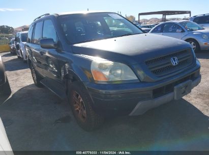 2003 HONDA PILOT EX Gray  Gasoline 2HKYF18443H554793 photo #1