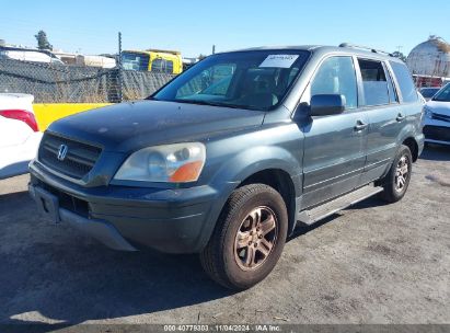 2003 HONDA PILOT EX Gray  Gasoline 2HKYF18443H554793 photo #3