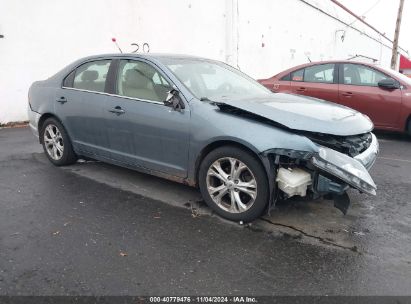 2012 FORD FUSION SEL Blue  Gasoline 3FAHP0JA1CR227021 photo #1