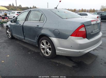 2012 FORD FUSION SEL Blue  Gasoline 3FAHP0JA1CR227021 photo #4