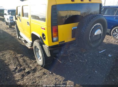 2003 HUMMER H2 Yellow  Gasoline 5GRGN23UX3H121746 photo #4