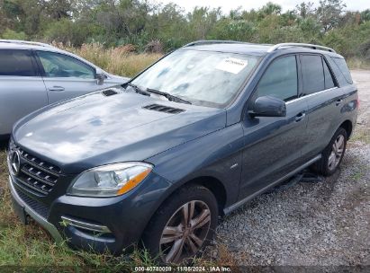 2012 MERCEDES-BENZ ML 350 4MATIC Dark Blue  Gasoline 4JGDA5HB7CA027109 photo #3