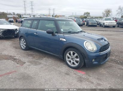 2010 MINI COOPER S CLUBMAN Blue  Gasoline WMWMM3C57ATP93891 photo #1