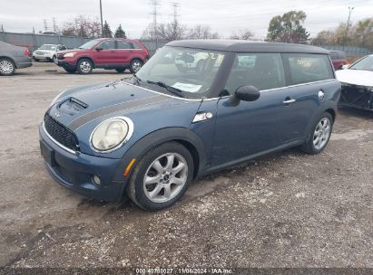 2010 MINI COOPER S CLUBMAN Blue  Gasoline WMWMM3C57ATP93891 photo #3