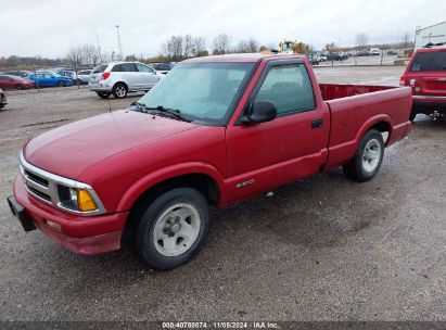 1995 CHEVROLET S TRUCK S10 Burgundy  Gasoline 1GCCS1446S8193186 photo #3