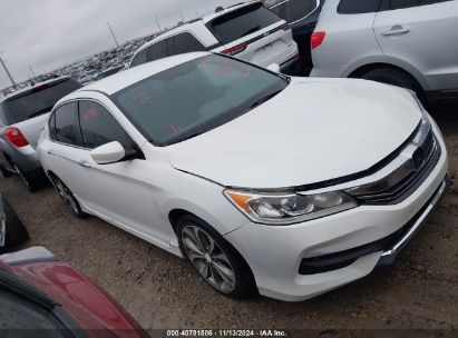 2016 HONDA ACCORD SPORT White  Gasoline 1HGCR2F57GA153093 photo #1