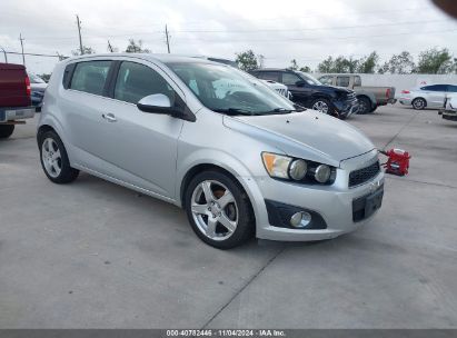 2015 CHEVROLET SONIC LTZ AUTO Silver  Gasoline 1G1JE6SBXF4108627 photo #1